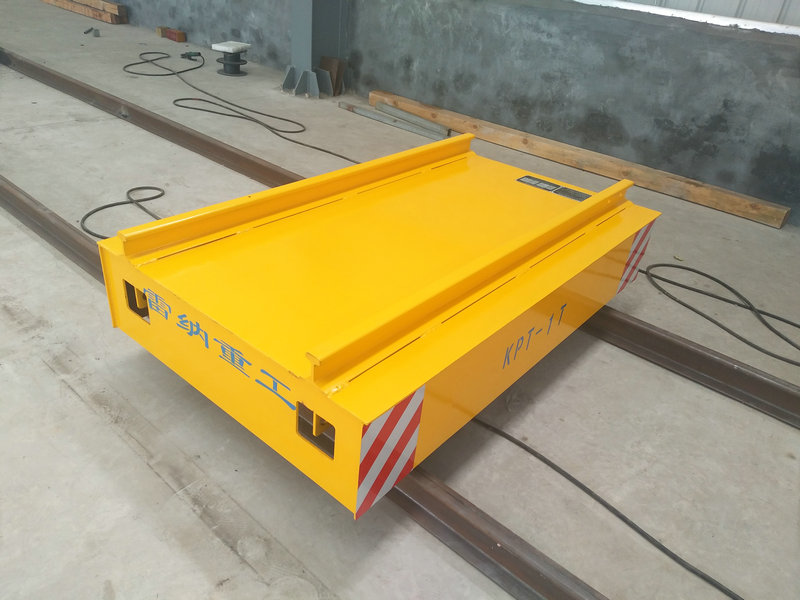 Cable Reel Powered Warehouse Flat Car sur Rail avec contrôle à distance