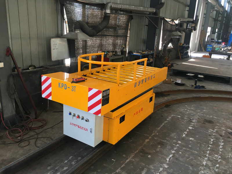 3T Rail tourne le chariot plat électrique avec ascenseur