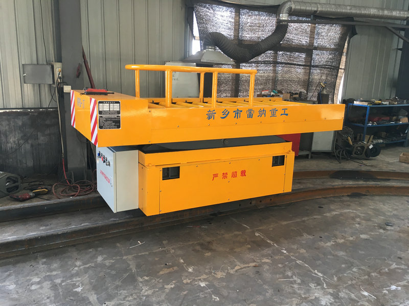 3T Rail tourne le chariot plat électrique avec ascenseur