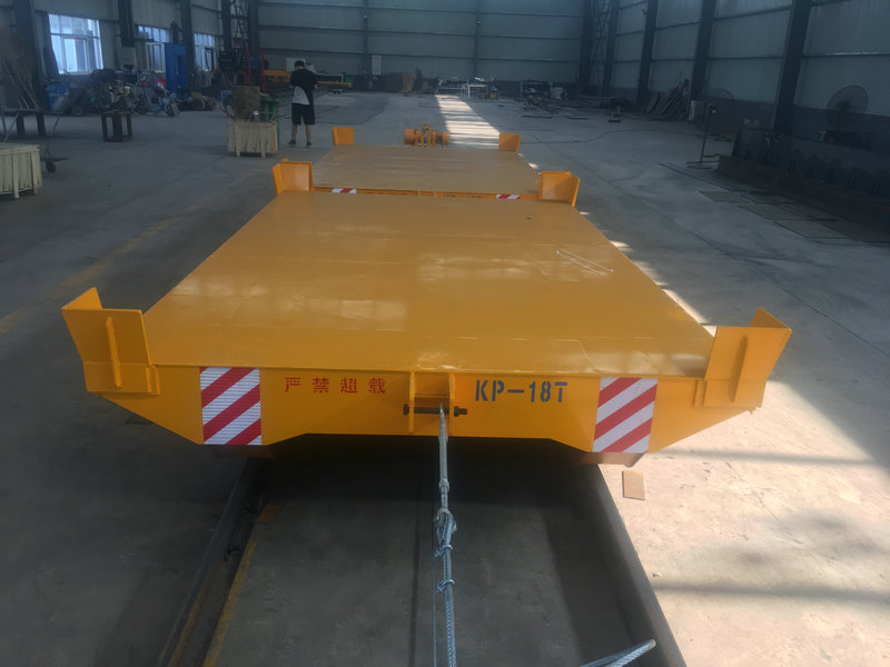 Cord Reel Drum Handling Transporters sur le chemin de fer