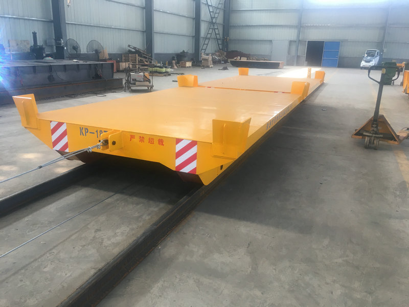 Cord Reel Drum Handling Transporters sur le chemin de fer